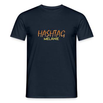 Hashtag Melanie - Men's T-Shirt - navy - Front - AI Model Male 178 light (178cm)