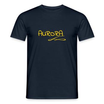 Geschenk für Aurora - Männer T-Shirt - Navy - Vorne - AI Model Male 178 light (178cm)