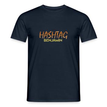 Geschenk für Benjamin - Männer T-Shirt - Navy - Vorne - AI Model Male 178 light (178cm)