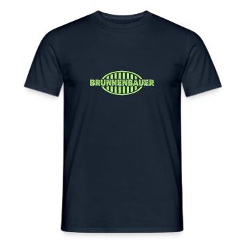 Job Well Builder - T-shirt homme - marine - Devant - AI Model Male 178 light (178cm)