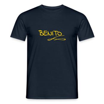 Vorname Benito - Männer T-Shirt - Navy - Vorne - AI Model Male 178 light (178cm)