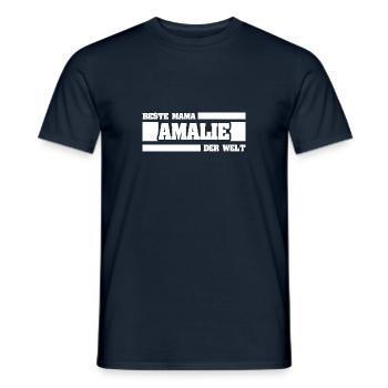 Mutter Amalie - Männer T-Shirt - Navy - Vorne - AI Model Male 178 light (178cm)