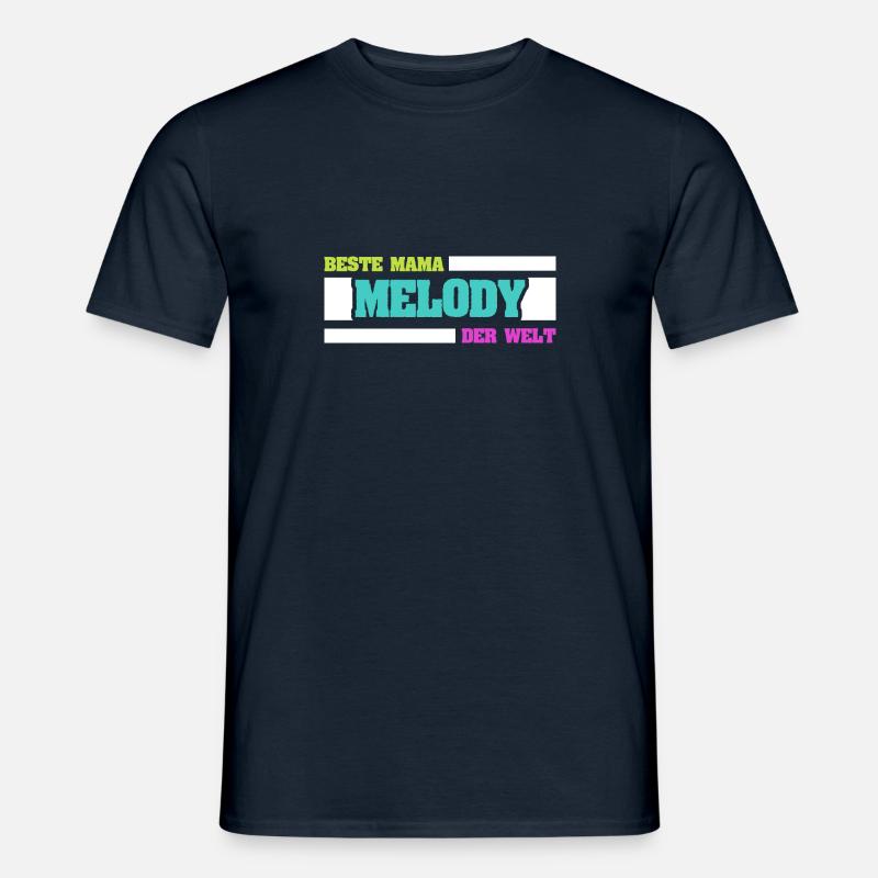 Melody als Mutter - Männer T-Shirt - Navy