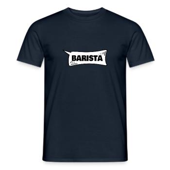 Barista as a speech bubble - Men's T-Shirt - navy - Front - AI Model Male 178 light (178cm)