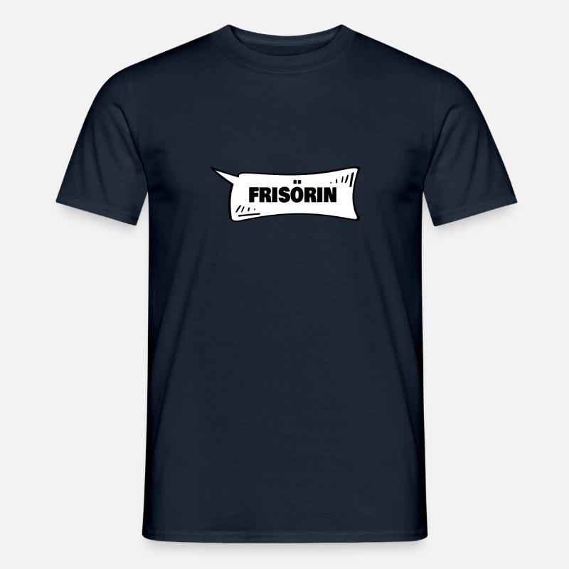 Cadeau pour coiffeur - T-shirt homme - marine