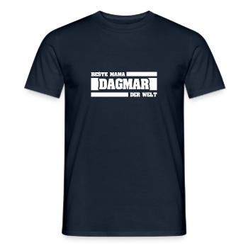 Mutter Dagmar - Männer T-Shirt - Navy - Vorne - AI Model Male 178 light (178cm)