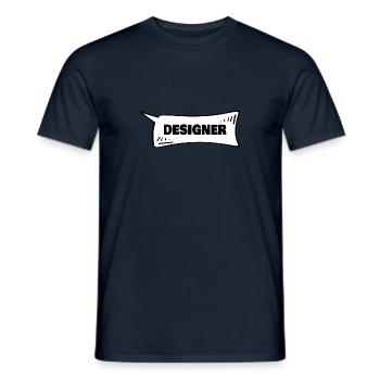 Geschenk für Designer - Männer T-Shirt - Navy - Vorne - AI Model Male 178 light (178cm)