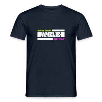 Mère Amélie - T-shirt homme - marine - Devant - AI Model Male 178 light (178cm)