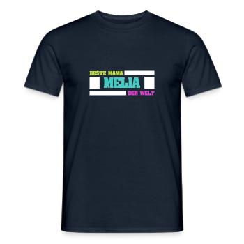 Mutter Melia - Männer T-Shirt - Navy - Vorne - AI Model Male 178 light (178cm)