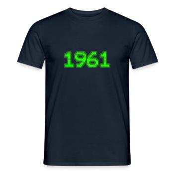 Nerd 1961 - Men's T-Shirt - navy - Front - AI Model Male 178 light (178cm)