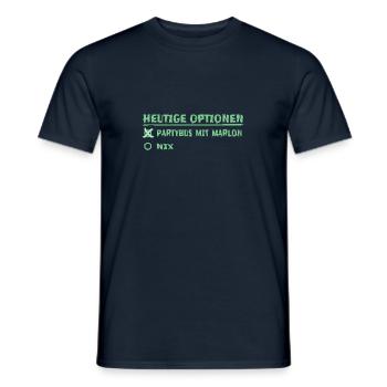 First name marlon - Men's T-Shirt - navy - Front - AI Model Male 178 light (178cm)