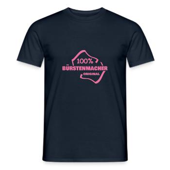 Occupation: Brushmaker - Men's T-Shirt - navy - Front - AI Model Male 178 light (178cm)