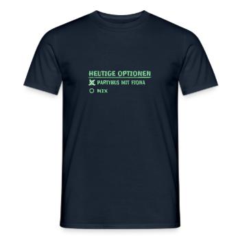 fiona als Vorname - Männer T-Shirt - Navy - Vorne - AI Model Male 178 light (178cm)
