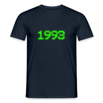 Nerd 1993 - Men's T-Shirt - navy - Front - AI Model Male 178 light (178cm)