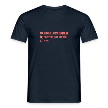 sander as a given name - Men's T-Shirt - navy - Front - AI Model Male 178 light (178cm)