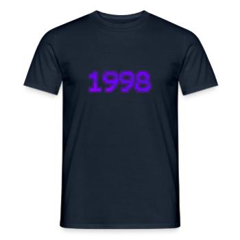 Computer 1998 - Männer T-Shirt - Navy - Vorne - AI Model Male 178 light (178cm)