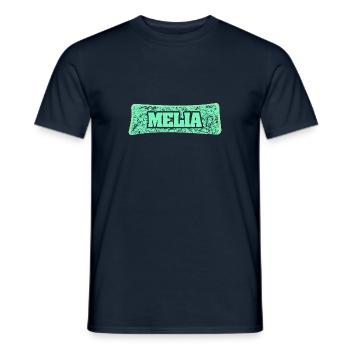 Geschenk für Melia - Männer T-Shirt - Navy - Vorne - AI Model Male 178 light (178cm)