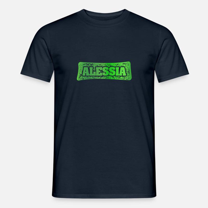 Nome Alessia - T-shirt uomo - navy