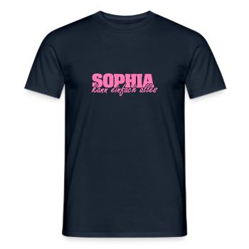 Gift for Sophia - Men's T-Shirt - navy - Front - AI Model Male 178 light (178cm)
