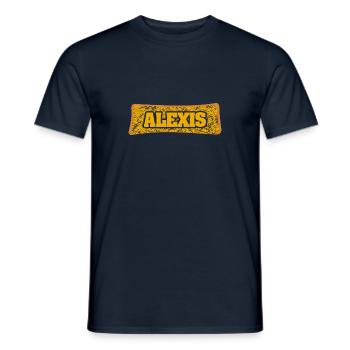 Geschenk für Alexis - Männer T-Shirt - Navy - Vorne - AI Model Male 178 light (178cm)
