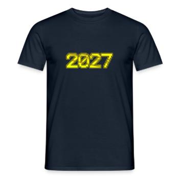 2027 - T-shirt homme - marine - Devant - AI Model Male 178 light (178cm)
