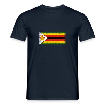 Zimbabwe - T-shirt homme - marine - Devant - AI Model Male 178 light (178cm)