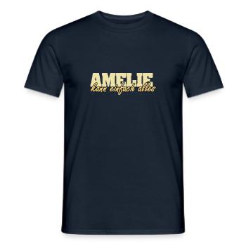 Geschenk für Amelie - Männer T-Shirt - Navy - Vorne - AI Model Male 178 light (178cm)