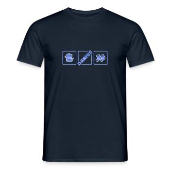 Cadeau pour Darius - T-shirt homme - marine - Devant - AI Model Male 178 light (178cm)