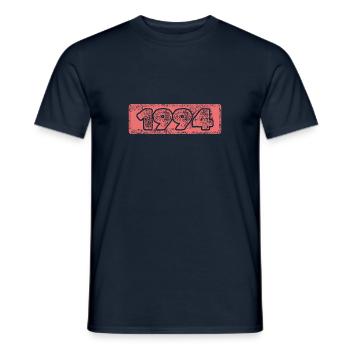 Zahl 1994 - Männer T-Shirt - Navy - Vorne - AI Model Male 178 light (178cm)
