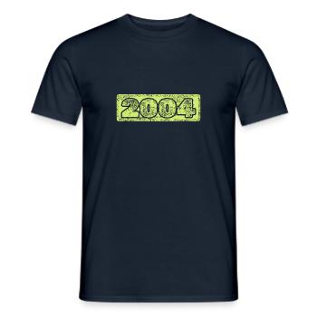 2004 - Men's T-Shirt - navy - Front - AI Model Male 178 light (178cm)