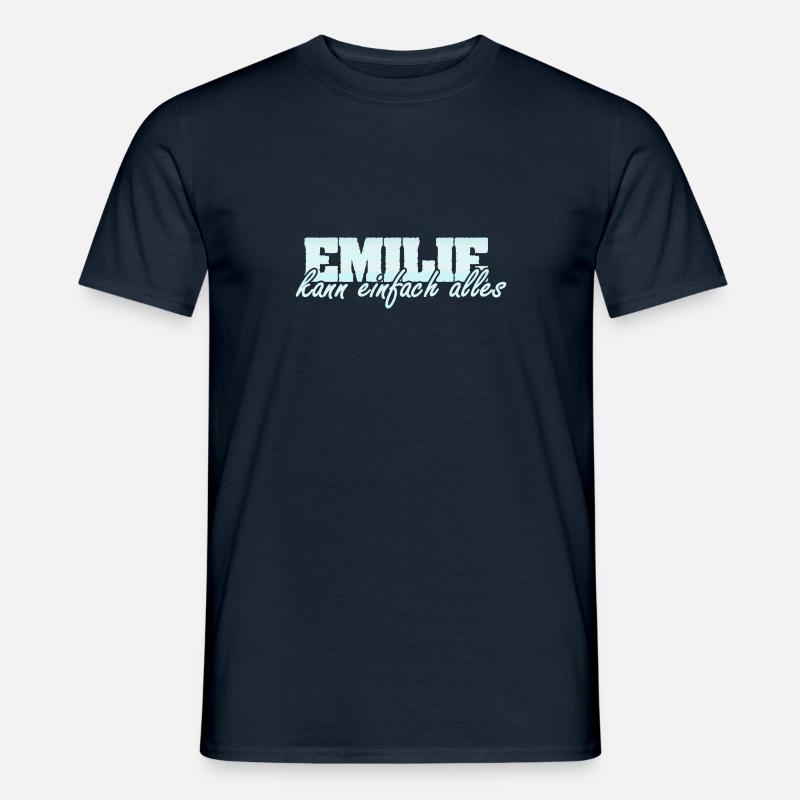 Emilie - Männer T-Shirt - Navy