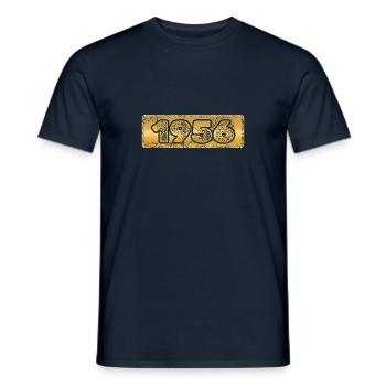 Jahreszahl 1956 - Männer T-Shirt - Navy - Vorne - AI Model Male 178 light (178cm)