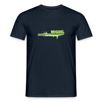 Gift for Miguel - Men's T-Shirt - navy - Front - AI Model Male 178 light (178cm)