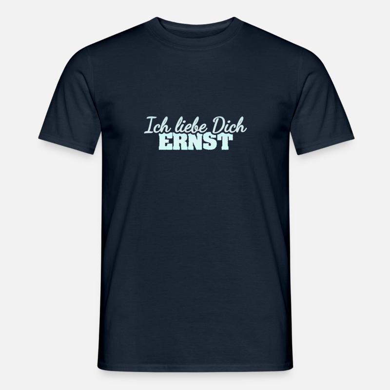 Liebe Ernst - Männer T-Shirt - Navy
