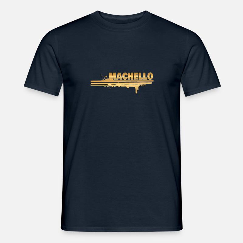Farbklecks Machello - Männer T-Shirt - Navy