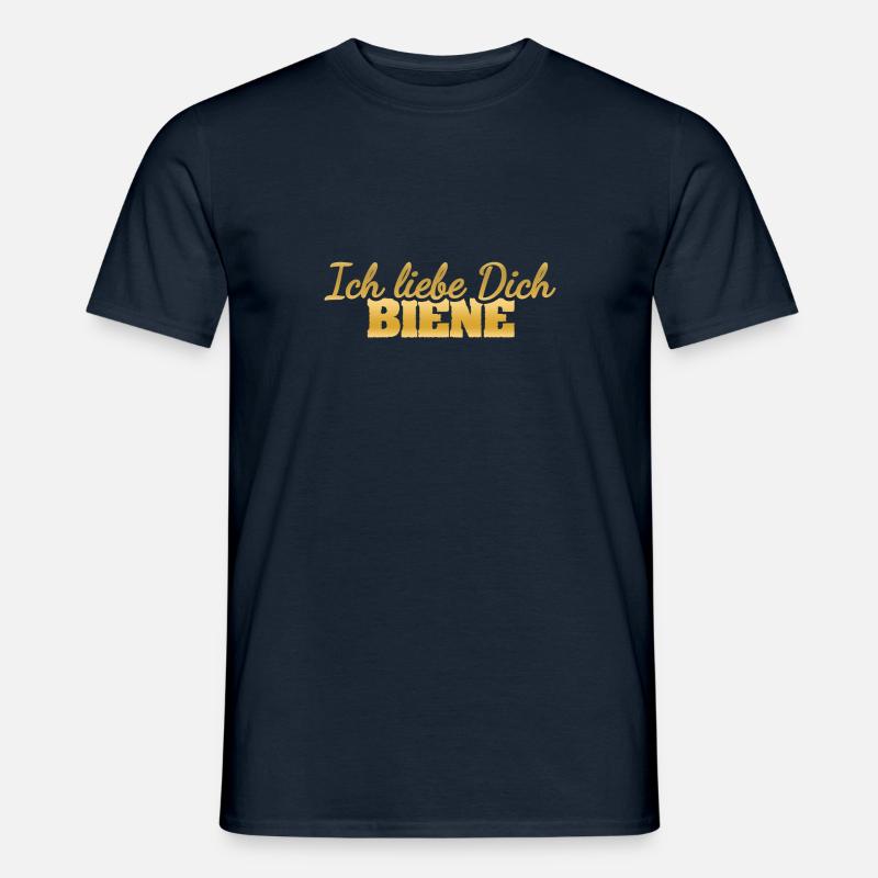 Biene - Männer T-Shirt - Navy