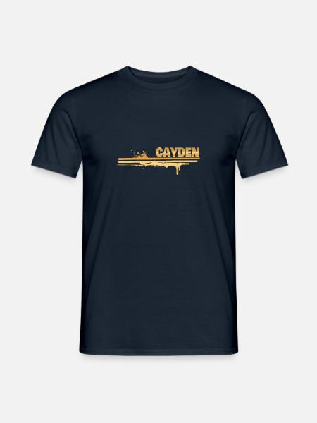 Cayden als Farbklecks - Männer T-Shirt - Navy