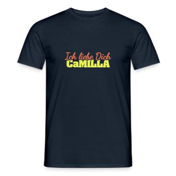 Cadeau pour Camille - T-shirt homme - marine - Devant - AI Model Male 178 light (178cm)