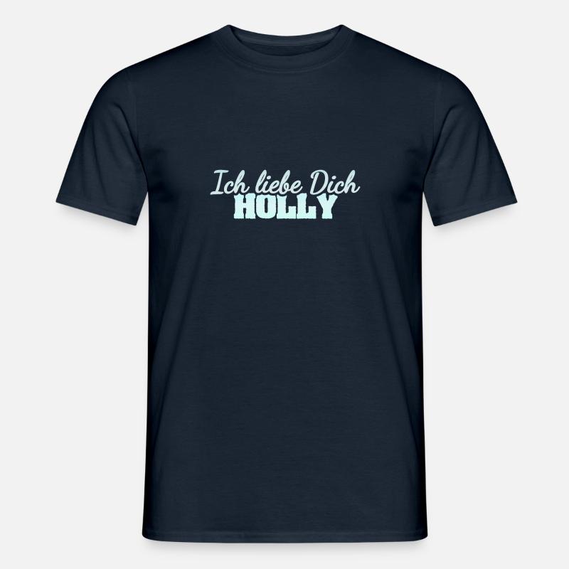 Holly - Männer T-Shirt - Navy