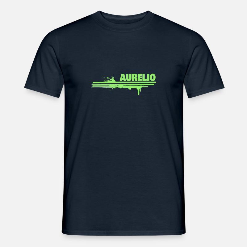 Farbklecks Aurelio - Männer T-Shirt - Navy