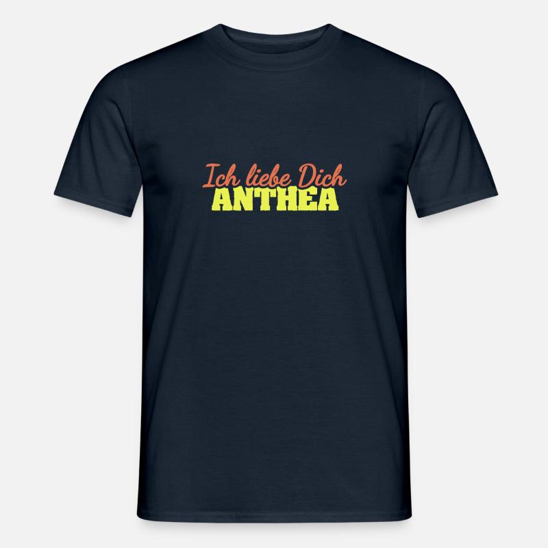 Liebe Anthea - Männer T-Shirt - Navy