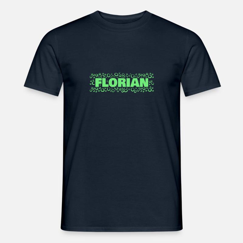 Vorname Florian - Männer T-Shirt - Navy