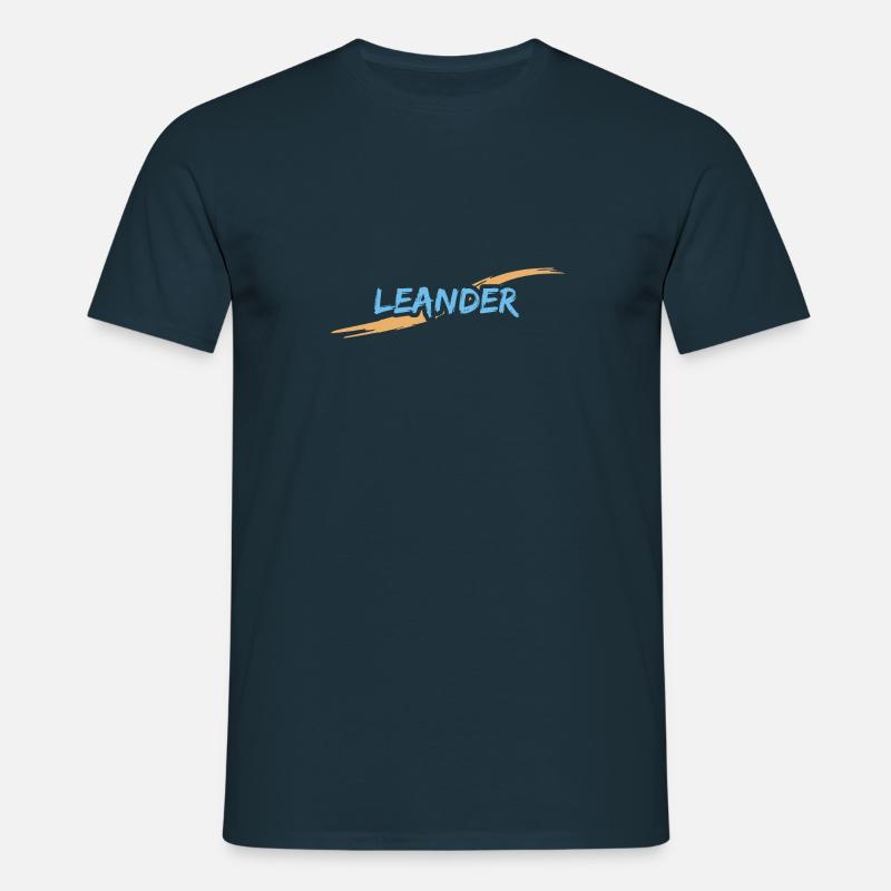 Leander Leander - Männer T-Shirt - Navy