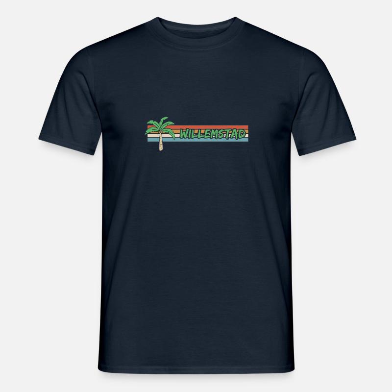 Urlaub Willemstad - Männer T-Shirt - Navy