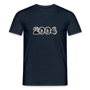 2004 - Men's T-Shirt - navy - Front - AI Model Male 178 light (178cm)
