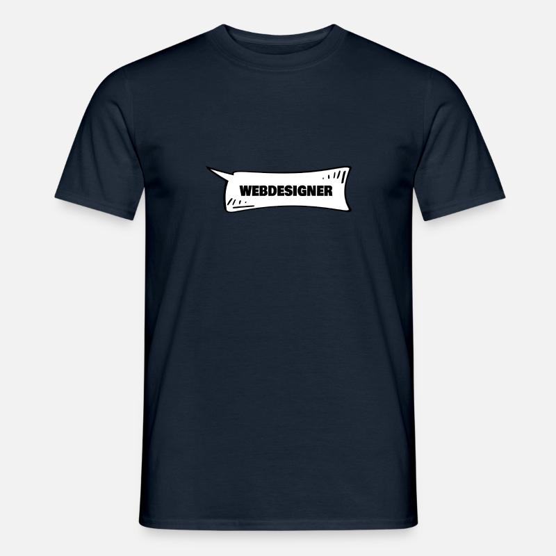 Sprechblase Webdesigner - Männer T-Shirt - Navy