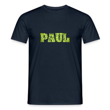 Paul - Men's T-Shirt - navy - Front - AI Model Male 178 light (178cm)