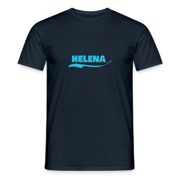 Nameplate Helena - Men's T-Shirt - navy - Front - AI Model Male 178 light (178cm)