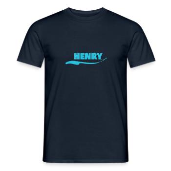 Gift for Henry - Men's T-Shirt - navy - Front - AI Model Male 178 light (178cm)