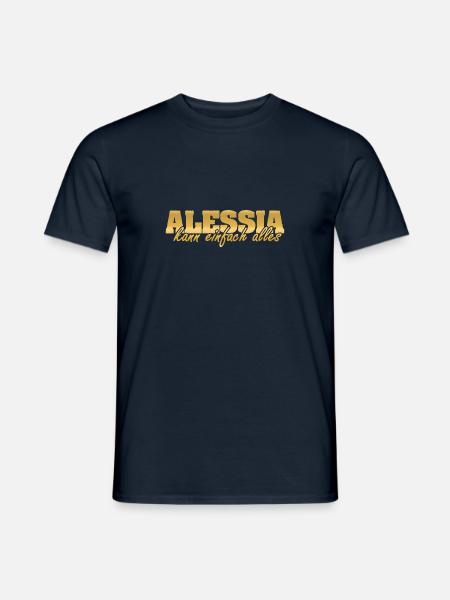 Frau Alessia - Männer T-Shirt - Navy